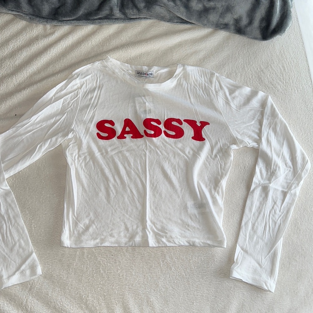 “Sassy” fashion nova crop top